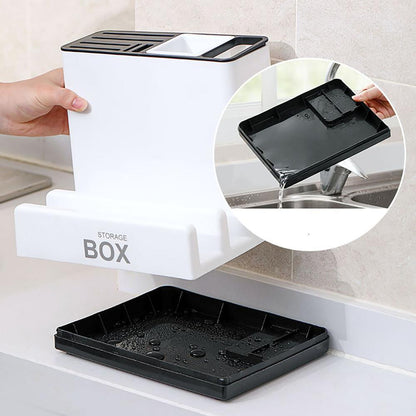 Tableware Storage Holders Kitchen Knife Plastic Storages Racks For