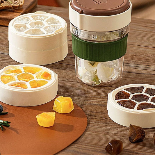 500ML Iced Brew Coffee Cup With Ice Cube Tray Leak Proof Versatile