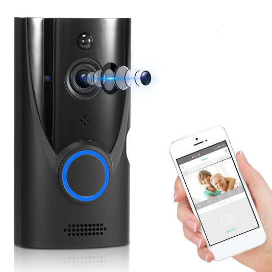 WiFi Video Doorbell Wireless Door Bell 720P HD WiFi Security Camera