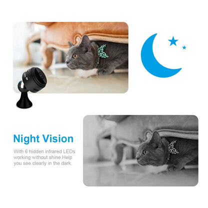 Compact Indoor Plug-in Smart Security Camera ; includes 64G SD Card;