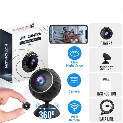 Mini Hidden Spy Nanny Camera Wireless Nanny Cam WiFi Home Security HD