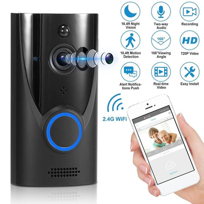 WiFi Video Doorbell Wireless Door Bell 720P HD WiFi Security Camera