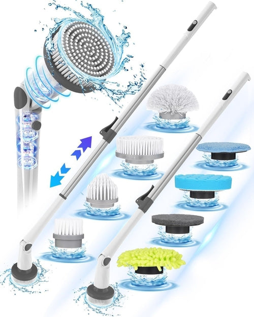 Electric Spin Scrubber, 2024 New Super Quiet Power Cleaning Brush for