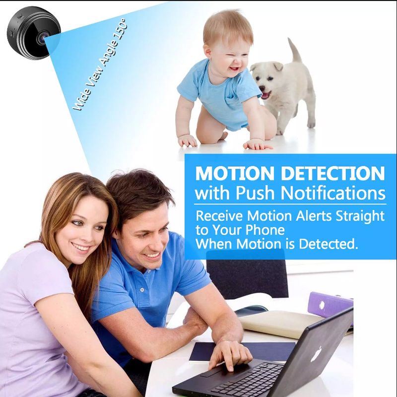Compact Indoor Plug-in Smart Security Camera ; includes 64G SD Card;