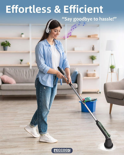 Electric Spin Scrubber, 2024 New Super Quiet Power Cleaning Brush for