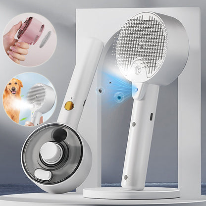 Animal Hair Remover Brush Dog And Cat Steam Brush Pet Self Cleaning